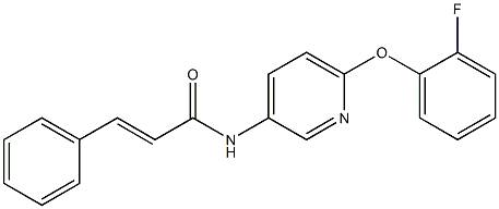  N1-[6-(2-fluorophenoxy)-3-pyridyl]-3-phenylacrylamide