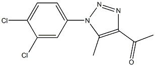 1-[1-(3,4-dichlorophenyl)-5-methyl-1H-1,2,3-triazol-4-yl]ethan-1-one,,结构式