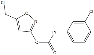 5-(chloromethyl)-3-isoxazolyl N-(3-chlorophenyl)carbamate Structure