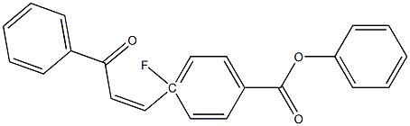 4-[(Z)-3-oxo-3-phenyl-1-propenyl]phenyl 4-fluorobenzenecarboxylate Structure