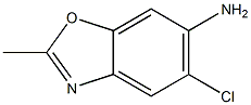 5-CHLORO-2-METHYLBENZO[D]OXAZOL-6-AMINE Structure