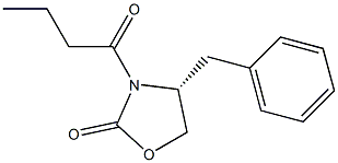 (4R)-3-BUTYRYL-4-BENZYL-2-OXAZOLIDINONE 化学構造式
