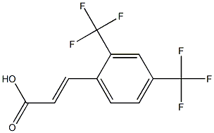 (E)-3-(2,4-bis(trifluoromethyl)phenyl)acrylic acid Struktur
