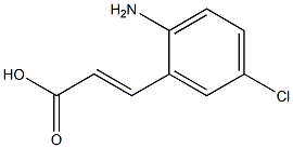 (E)-3-(2-amino-5-chlorophenyl)acrylic acid Struktur