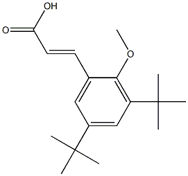 (E)-3-(3,5-di-tert-butyl-2-methoxyphenyl)acrylic acid Structure