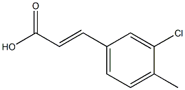 (E)-3-(3-chloro-4-methylphenyl)acrylic acid Struktur