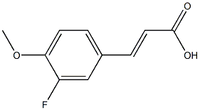 (E)-3-(3-fluoro-4-methoxyphenyl)acrylic acid Structure