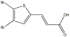 (E)-3-(4,5-dibromothiophen-2-yl)acrylic acid Struktur