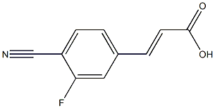 (E)-3-(4-cyano-3-fluorophenyl)acrylic acid Structure