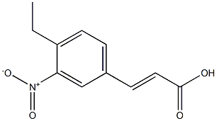 (E)-3-(4-ethyl-3-nitrophenyl)acrylic acid Structure