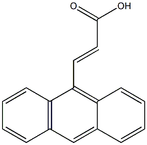 (E)-3-(anthracen-9-yl)acrylic acid Struktur