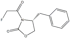 (R)-4-benzyl-3-(2-fluoroacetyl)oxazolidin-2-one Structure