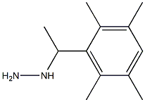 1-(1-(2,3,5,6-tetramethylphenyl)ethyl)hydrazine Struktur