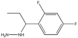 1-(1-(2,4-difluorophenyl)propyl)hydrazine Structure