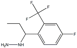 1-(1-(4-fluoro-2-(trifluoromethyl)phenyl)propyl)hydrazine Structure