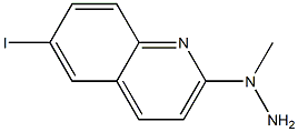 1-(6-iodoquinolin-2-yl)-1-methylhydrazine 化学構造式