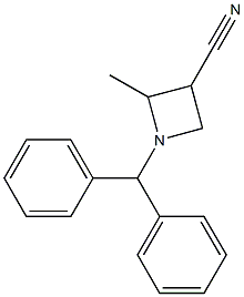 1-benzhydryl-2-methylazetidine-3-carbonitrile Structure