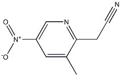 2-(3-methyl-5-nitropyridin-2-yl)acetonitrile Structure
