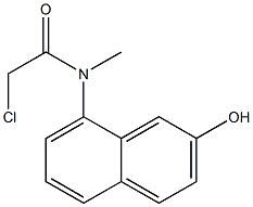 2-chloro-N-(2-hydroxynaphthalen-8-yl)-N-methylacetamide Structure