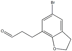 3-(5-bromo-2,3-dihydrobenzofuran-7-yl)propanal Structure