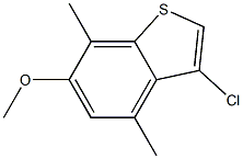 3-chloro-6-methoxy-4,7-dimethylbenzo[b]thiophene Structure