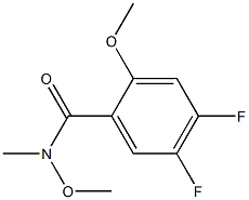 4,5-difluoro-N,2-dimethoxy-N-methylbenzamide Struktur