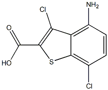 4-amino-3,7-dichlorobenzo[b]thiophene-2-carboxylic acid Structure