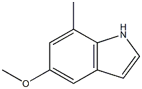 5-methoxy-7-methyl-1H-indole Struktur
