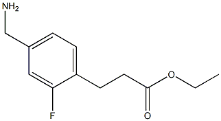 ethyl 3-(4-(aminomethyl)-2-fluorophenyl)propanoate Structure