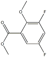 methyl 3,5-difluoro-2-methoxybenzoate Structure