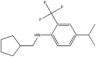 N-(cyclopentylmethyl)-2-(trifluoromethyl)-4-isopropylbenzenamine Structure