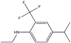 N-ethyl-2-(trifluoromethyl)-4-isopropylbenzenamine Struktur