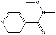 N-methoxy-N-methylisonicotinamide Struktur