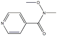 N-methoxy-N-methylisonicotinamide Structure