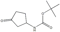 tert-butyl 3-oxocyclopentylcarbamate Structure