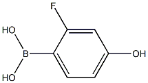 2-Fluoro-4-hydroxybenzeneboronic acid Structure