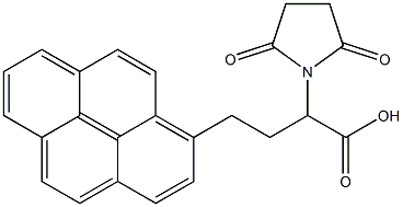 Succinimidyl-(1-pyrenyl)butyrate Struktur