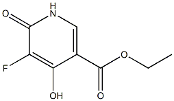 Ethyl 5-Fluoro-4-Hydroxy-6-Oxo-1,6-Dihydropyridine-3-Carboxylate Structure