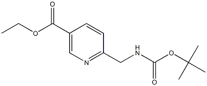 Ethyl 6-((Tert-Butoxycarbonylamino)Methyl)Nicotinate Structure
