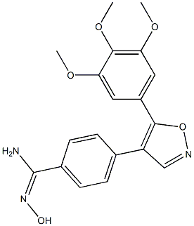 (E)-N'-hydroxy-4-(5-(3,4,5-trimethoxyphenyl)isoxazol-4-yl)benzamidine