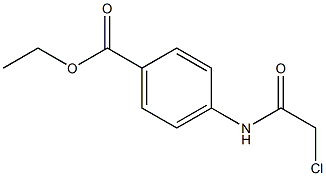4-(2-氯乙酰氨基)苯甲酸乙酯, , 结构式