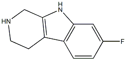 7-氟-1,2,3,4-四氢-9H-吡啶并[3,4-B]吲哚 结构式