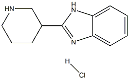 2-Piperidin-3-yl-1H-benzoimidazole hydrochloride Struktur