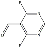 4,6-difluoro-5-pyrimidine formaldehyde Struktur