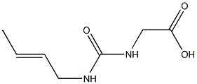 ({[(2E)-but-2-enylamino]carbonyl}amino)acetic acid Structure