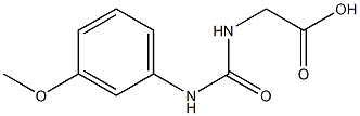 ({[(3-methoxyphenyl)amino]carbonyl}amino)acetic acid|