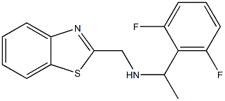 (1,3-benzothiazol-2-ylmethyl)[1-(2,6-difluorophenyl)ethyl]amine