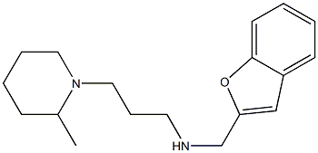 (1-benzofuran-2-ylmethyl)[3-(2-methylpiperidin-1-yl)propyl]amine Struktur