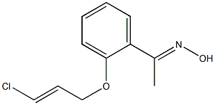 (1E)-1-(2-{[(2E)-3-chloroprop-2-enyl]oxy}phenyl)ethanone oxime Struktur