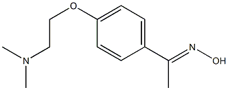 (1E)-1-{4-[2-(dimethylamino)ethoxy]phenyl}ethanone oxime
